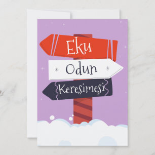 Vrolijk kerstfeest (Yoruba) Feestdagenkaart