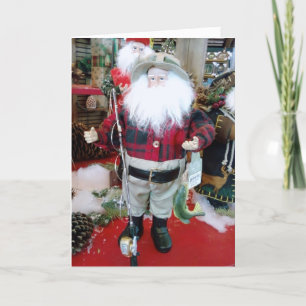VROLIJK KERSTFEEST, ZEGT DE KERSTMAN FEESTDAGEN KAART