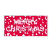 Vrolijk kerstfeest  zelfinktende stempel (Design)