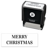 Vrolijk kerstfeest zelfinktende stempel (In situ)