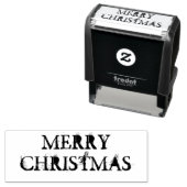 Vrolijk kerstfeest zelfinktende stempel (In situ)