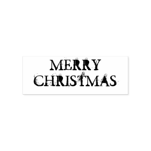 Vrolijk kerstfeest zelfinktende stempel (Design)