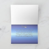 Vrolijk Kerstfeest Zilveren Kerstscène Greeting Ca Feestdagen Kaart (Binnen)