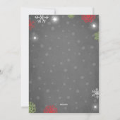 Vrolijk Kerstfeest zwangerschapsaankondiging Rusti Feestdagenkaart (Achterkant)