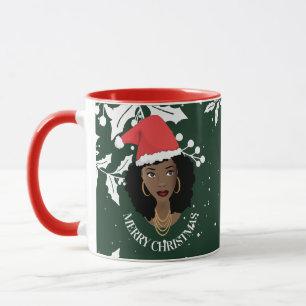 Vrolijk Kerstfeest, Zwarte Vrouw, Rode Kerstmis, G Mok