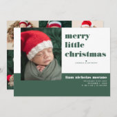 Vrolijk kerstfeestdag geboorteaankondiging feestdagenkaart