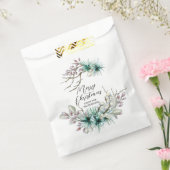 Vrolijk kerstfeestelijke winterfeestdag Florence Bedankzakje (Gezegeld)