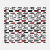 Vrolijk kerstgebaar abstracte moderne geometrie o fleece deken (Voorkant (Horizontaal))