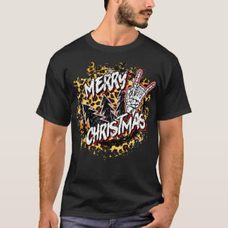 Vrolijk kerstgebak en rolluipaard rammen Ro T-shirt