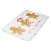 Vrolijk kerstgebak mannen badmat (Gekanteld)