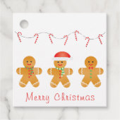 Vrolijk kerstgebak mannen bedankjes labels (Voorkant)