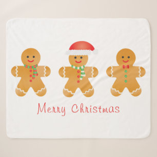 Vrolijk kerstgebak mannen sherpa deken