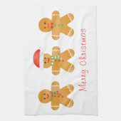 Vrolijk kerstgebak mannen theedoek (Verticaal)