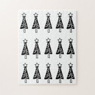 Vrolijk kerstgebak met kerstmis legpuzzel