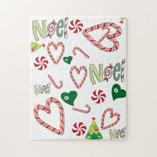 Vrolijk kerstgebak met Puzzle-kerstmis Legpuzzel