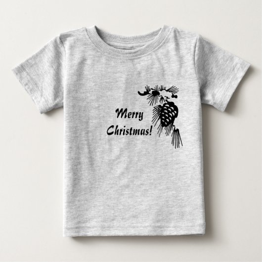 Vrolijk kerstgebak zwart-wit Shirt (Voorkant)