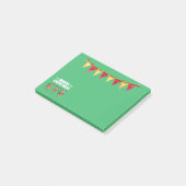 Vrolijk kerstgebanner danserrenrender post-it® notes (Schuin)