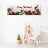 Vrolijk kerstgebanner spandoek (Insitu)