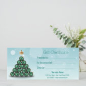 Vrolijk kerstgebaren - Boom Mint Pastel Gift Card (Staand voorkant)