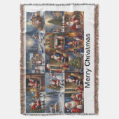 Vrolijk kerstgeblanket deken (Voorkant Verticaal)