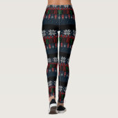 Vrolijk kerstgebreid leggings (Achterkant)