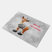 Vrolijk kerstgedoe met een pet deurmat (Schuin)