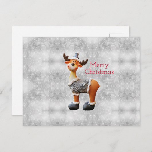 Vrolijk kerstgedoe met een pet feestdagenkaart (Voorkant / Achterkant)