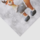 Vrolijk kerstgedoe met een pet tissuepapier (Detail)