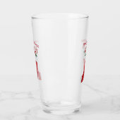 Vrolijk kerstgenoom in Stocking Candy Canes Glas (Links)