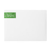 Vrolijk kerstgenoom in Stocking Green Swirls (Voorkant)