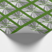 Vrolijk kerstgepersonaliseerd cadeaupapier (Hoek)