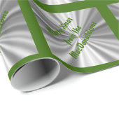 Vrolijk kerstgepersonaliseerd cadeaupapier (Rol Hoek)