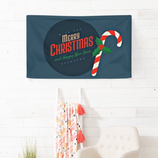 Vrolijk kerstgewas spandoek (Insitu)
