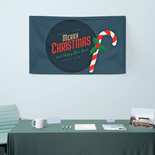 Vrolijk kerstgewas spandoek (Beurs)