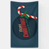 Vrolijk kerstgewas spandoek (Verticaal)