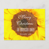 Vrolijk kerstgezin december 2018 Zonnebloem Feestdagenkaart (Voorkant)
