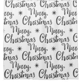 Vrolijk kerstgordijn douchegordijn