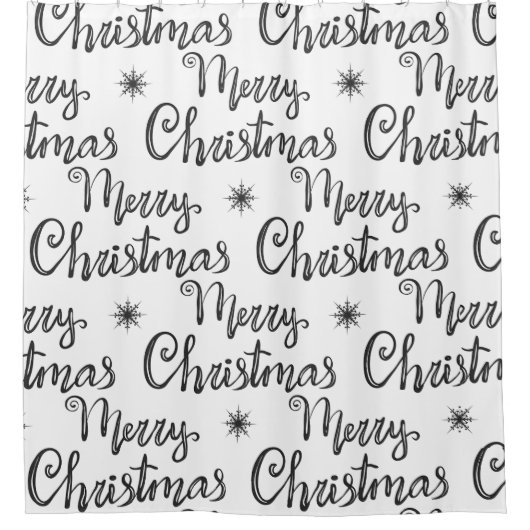 Vrolijk kerstgordijn douchegordijn (Voorkant)