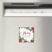 Vrolijk kerstgroen magneet (Insitu (Vaatwasser))