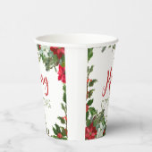 Vrolijk kerstgroen papieren bekers (Rechts)