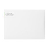 Vrolijk kerstgroen sneeuw Aangepast - Wit adres (Voorkant)