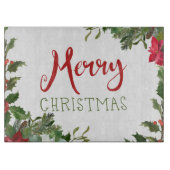 Vrolijk kerstgroen snijplank (Voorkant)