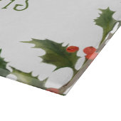 Vrolijk kerstgroen snijplank (Hoek)