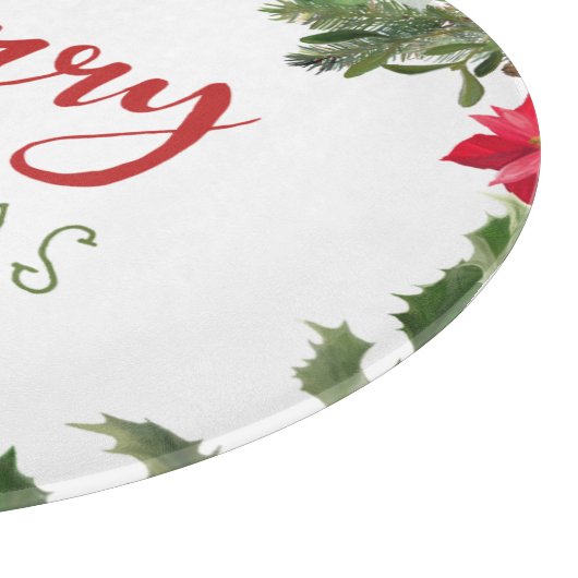 Vrolijk kerstgroen snijplank (Hoek)