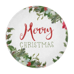 Vrolijk kerstgroen snijplank