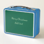 Vrolijk Kerstgroen vlakte solo achtergrond vakanti (Achterkant)