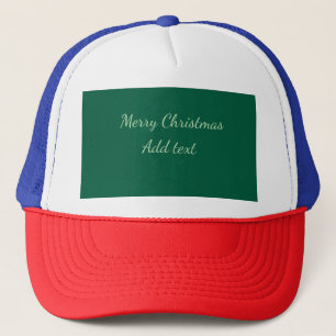 Vrolijk Kerstgroen vlakte solo achtergrond vakanti Trucker Pet