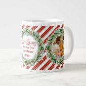 Vrolijk kerstgrootvader We houden van foto's Extra Grote Beker (Voorkant rechts)