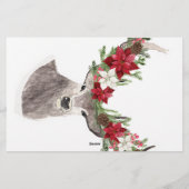 Vrolijk kersthert briefpapier (Achterkant)