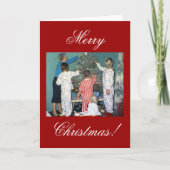 Vrolijk kerstkaartje. feestdagen kaart (Voorkant)